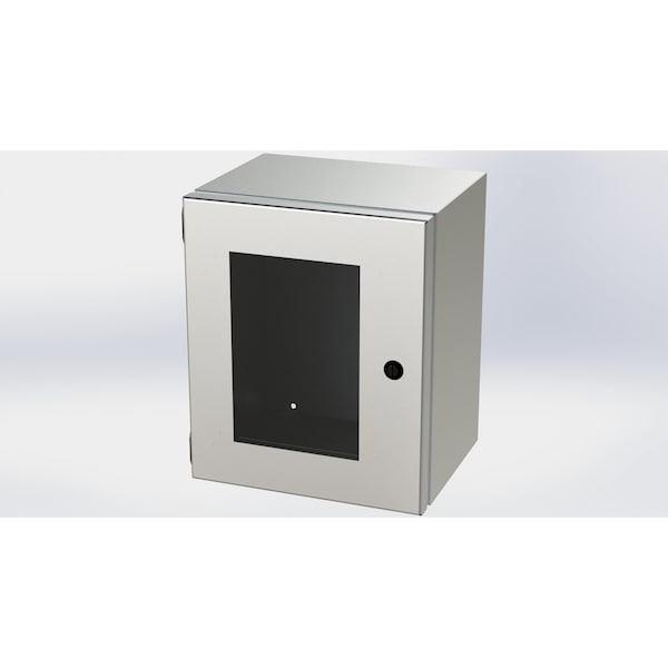1/4 Turn Latch Electrical Enclosures, 12 in H, 8 in D, 10 in W, NEMA 3R, 4, 4X, 12, 13